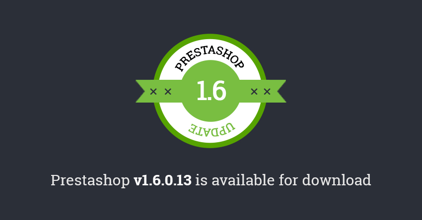 PrestaShop 1.6.0.13 is available for download