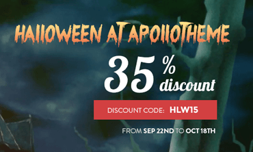 [Shocking Discount] Halloween promotion -35% for all templates