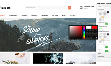 How to change top menu color