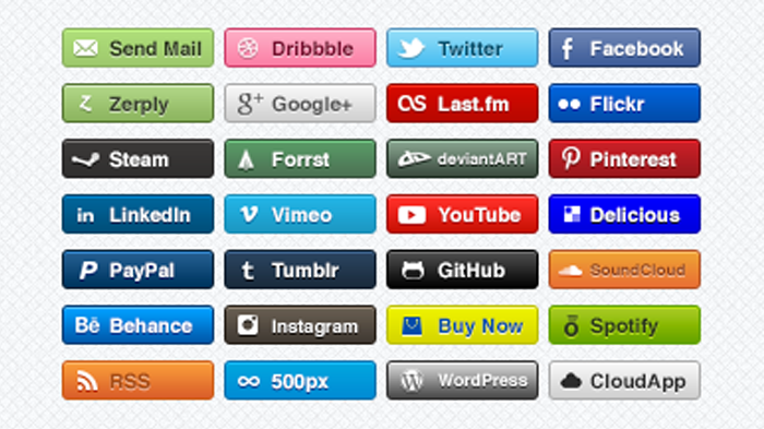 social button prestashop theme