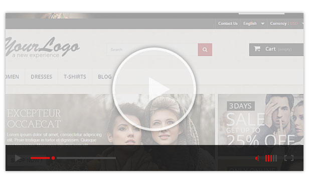 video guide prestashop theme