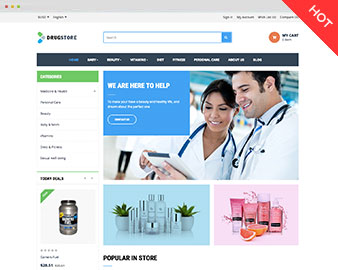 Drug store Prestashop theme