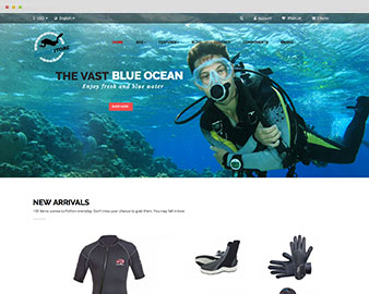 Ap Diving Store Prestashop Theme