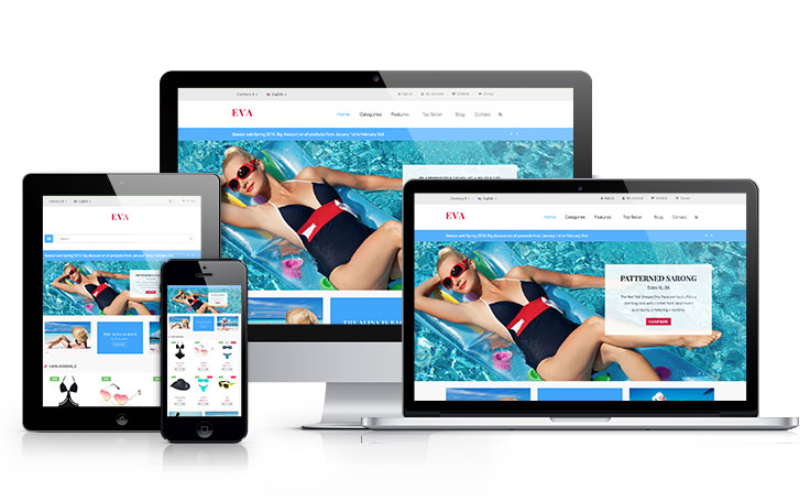 Ap Eva Swimming Prestashop Theme
