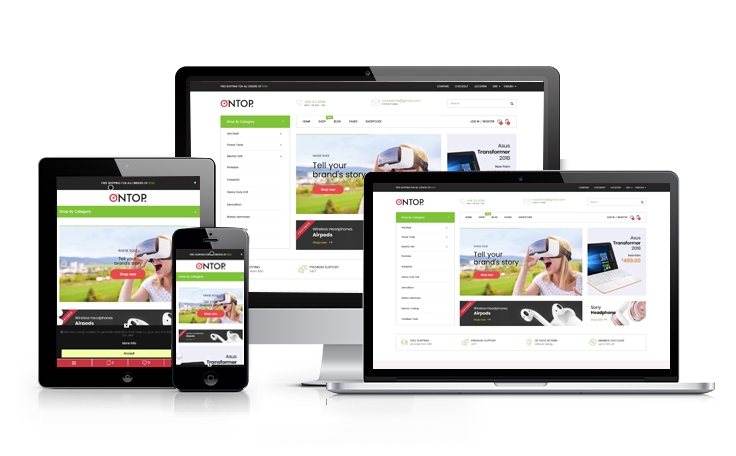 Ap Ontop - The best shopify theme for hi-tech, food, electronics
