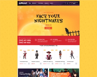 free Ap Halloween costumes, decorations, fashion, gift shopify theme