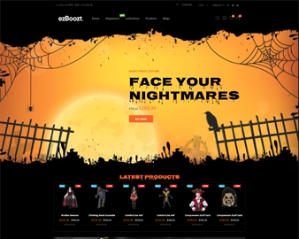 free Ap Halloween Decorations, Skeletons shopify theme