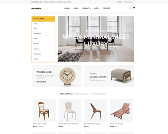 ap hannah shopify theme for furniture store, interior store and multiple stores