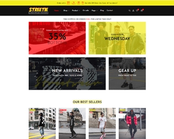 Streetie Prestashop Street Style Fashion Theme for Clothing