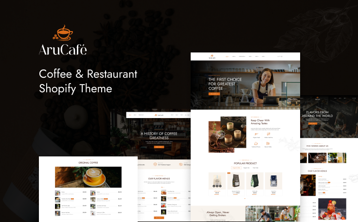 AP ARUCAFE - COFFEE & RESTAURANT SHOPIFY THEME