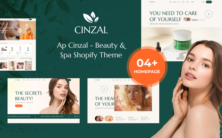 Ap Cinzal - Beauty & Spa Shopify Theme