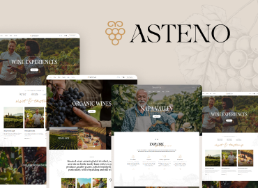 Ap Asteno Wine - Winery Store Shopify Theme