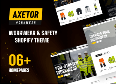 Axetor - Workwear & Safety Shopify Theme