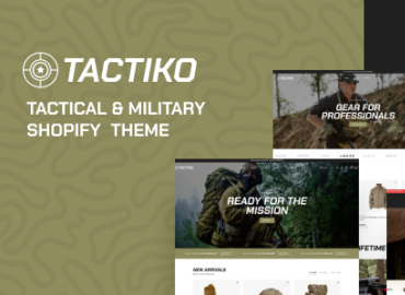 Tactiko - Tactical & Military Shopify Theme