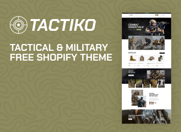 Tactiko – Tactical & Military Free Shopify Theme