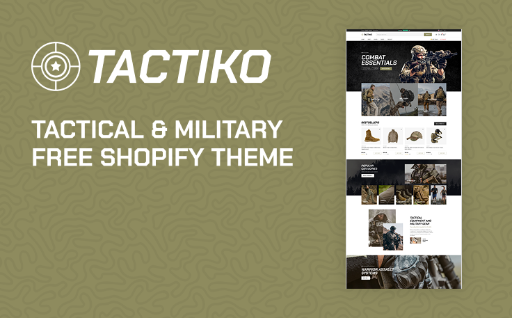 Tactiko – Tactical & Military Free Shopify Theme